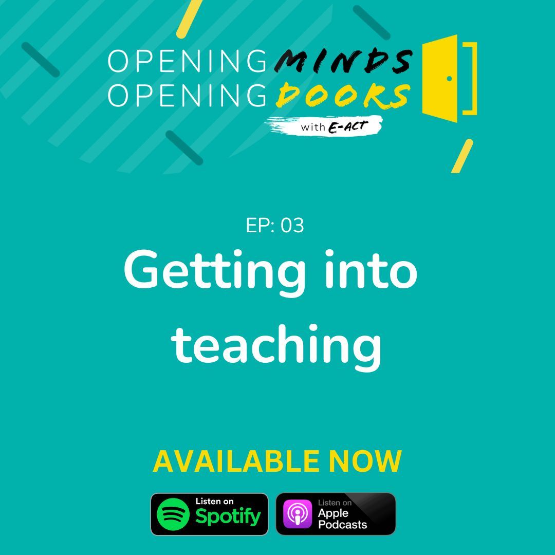 OMOD_Podcast's tweet image. Episode 3: Getting into teaching – AVAILABLE NOW

📻 LISTEN: buff.ly/3twp9tt or search on your favourite podcast platform.
📺 WATCH: buff.ly/45oOfrI 

#OpeningMindsOpeningDoorsPod #WeAreEACT #gettingintoteaching #teachers #ect #teacherrecruitment