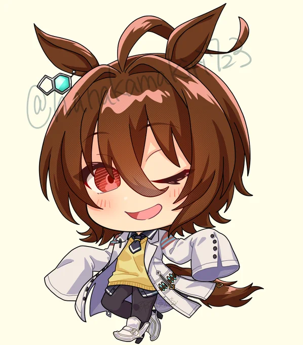 とてもかわいく描けてると思うので、ラフ～完成までのやつ! 