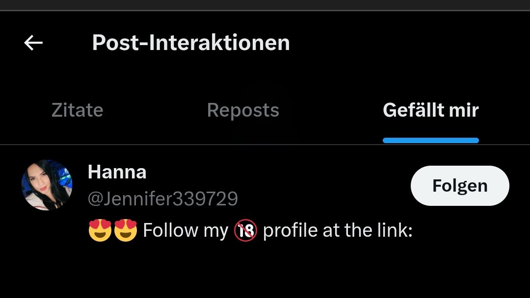 Setbusta's tweet image. An dieser Stelle mal Dank an H@nna, meine treueste Likerin

#Spambot #18plus #TwitterKaputt