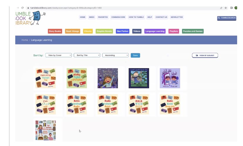 MsFaheyRoom30's tweet photo. @MTPSNJ #MTPSEdCamp2023 @TumbleBooks 
Thanks for the great intro today. Love the feature to have books read in various world languages for students. https://t.co/xwavZ4IcCo
