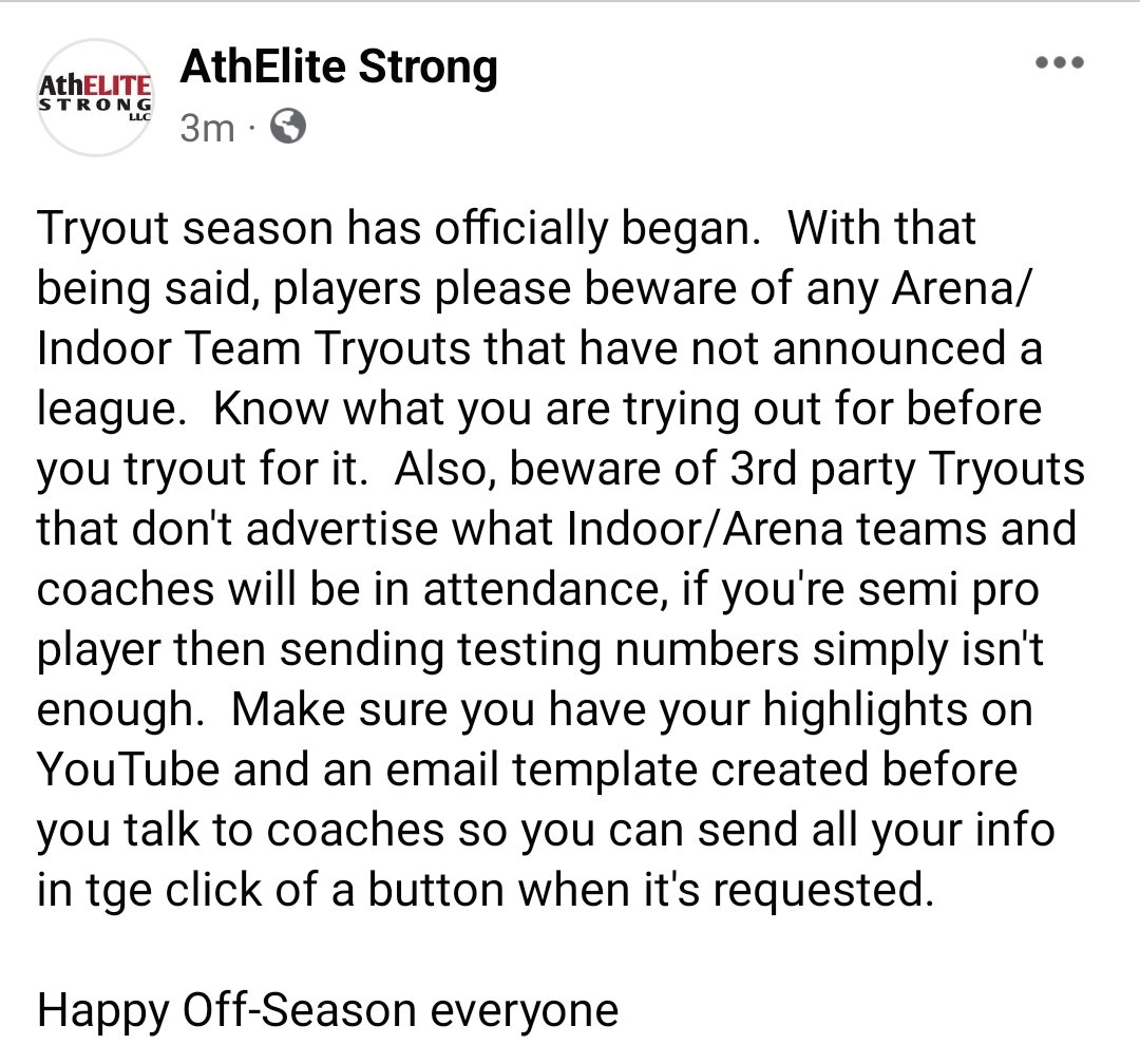 Tryout Season has began