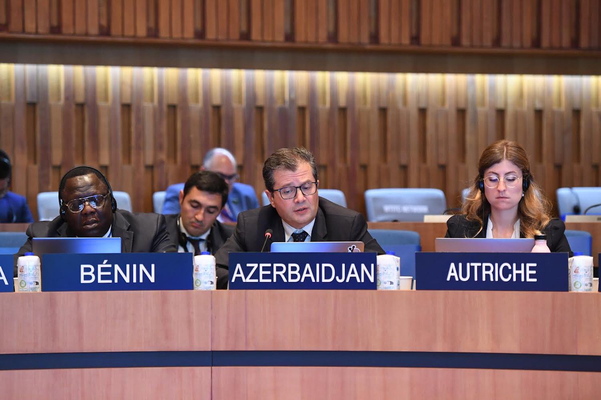 AzDelUnesco's tweet photo. The #217th session of @UNESCO's Executive Board is now in session, featuring vibrant plenary discussions. 🌍🗣️ Proudly representing 🇦🇿 Azerbaijan, we're fully committed to advancing UNESCO's mission for global peace and enlightenment.
#UNESCO #ExecutiveBoard https://t.co/KyKm1qUc6h