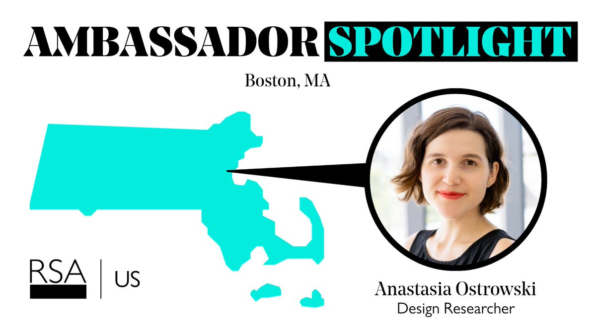 theRSA_US's tweet photo. With gratitude, we spotlight #Boston, MA hub ambassador Anastasia K. Ostrowski. She is a #designresearcher working on #equitabledesign of technologies in the human-computer interaction and human-robot interaction fields. 

Learn more about her work here: https://t.co/LpfWKkbgva https://t.co/tlEPZ7qRjC