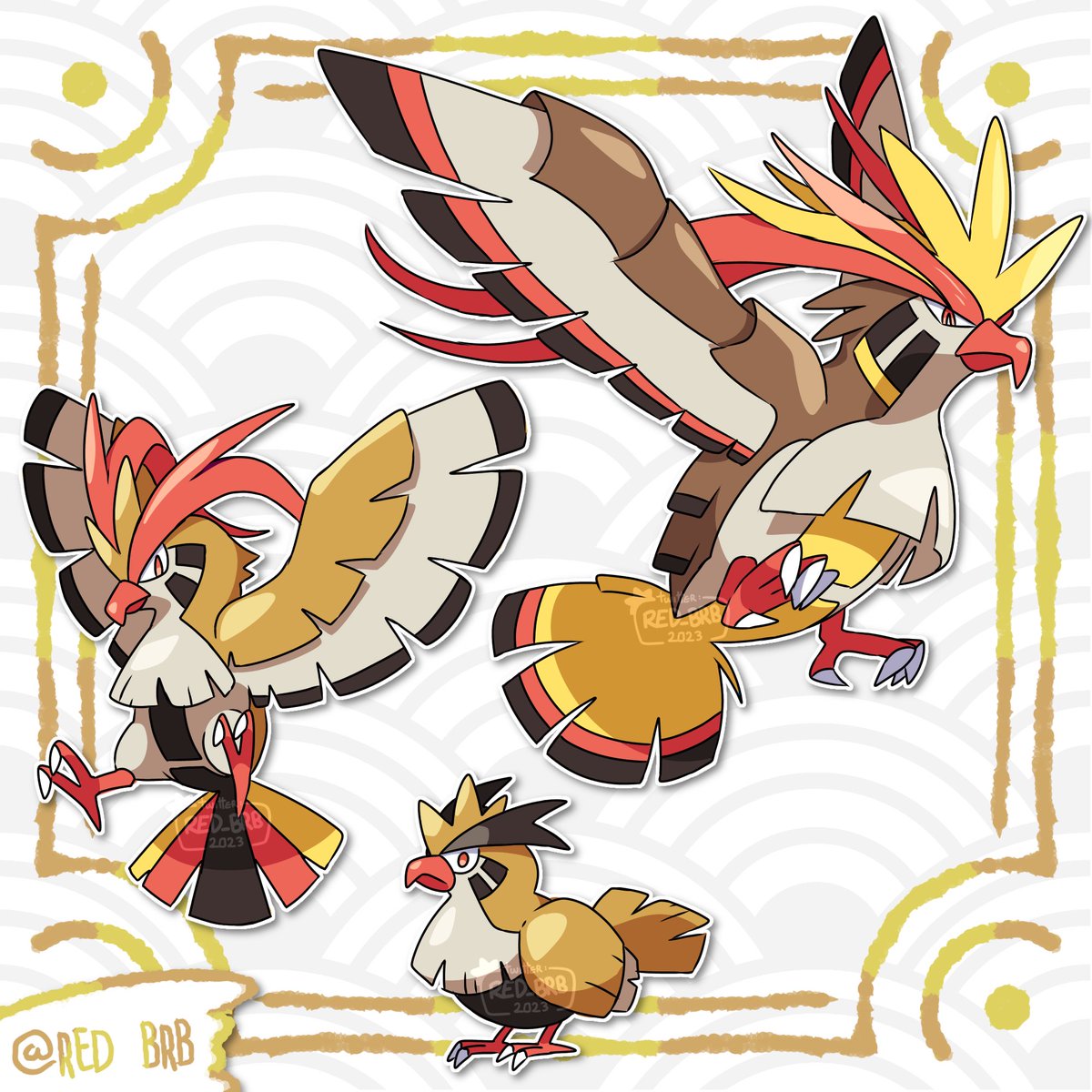 Red_brb's tweet photo. Day 6 to adapt kanto pokemon to gamefreak's modern style

016-Pidgey
017-Pidgeotto
018-Pigeot

#POKEMON #fakemon #kanto https://t.co/PpLoN58vR8
