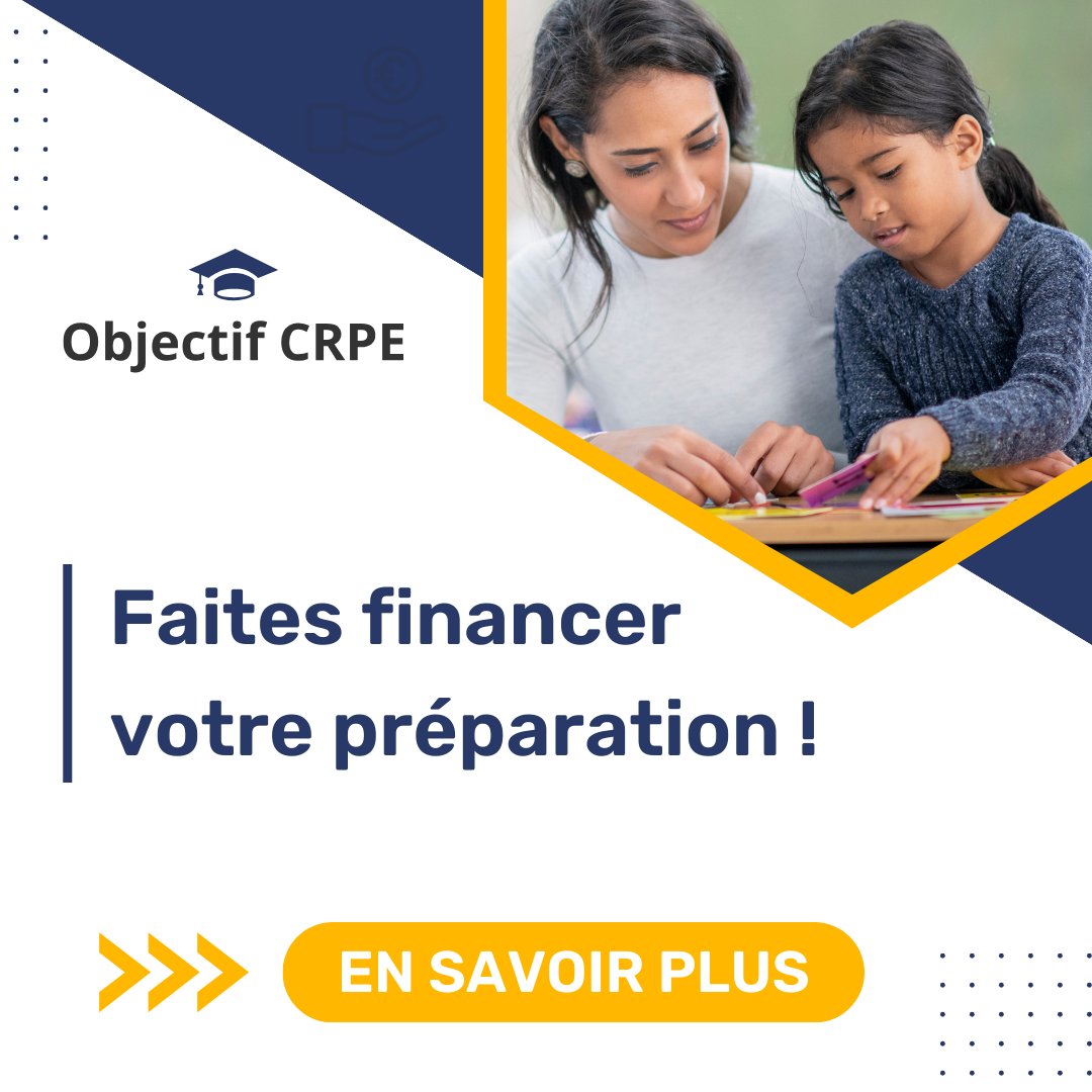 ObjectifCrpe's tweet image. Obtenez un financement 👉zurl.co/M1Ru
Chaque année, une grande partie de nos élèves finance sa formation grâce à ces dispositifs.
Si vous avez besoin d'aide dans vos démarches, prenez un rdv gratuit : zurl.co/k9ZF
#crpe2024 #objectifcrpe #crpeiste
