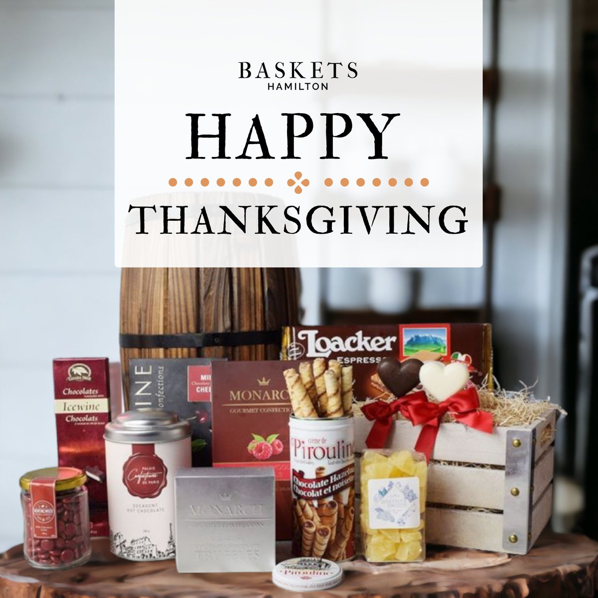 Wishing you a joyful Thanksgiving! Spend time with your dear ones and surprise them with delicious gourmet baskets.