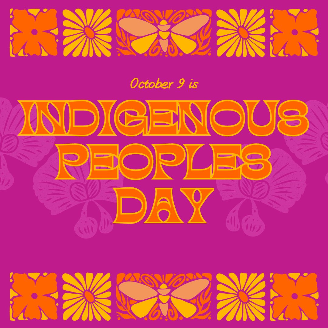 Happy #IndigenousPeopleDay to the Indigenous communities of the Pacific Northwest whose land we sit on and to all the Indigenous communities of this country. We look forward to celebrating Indigenous People's Heritage Month in November!