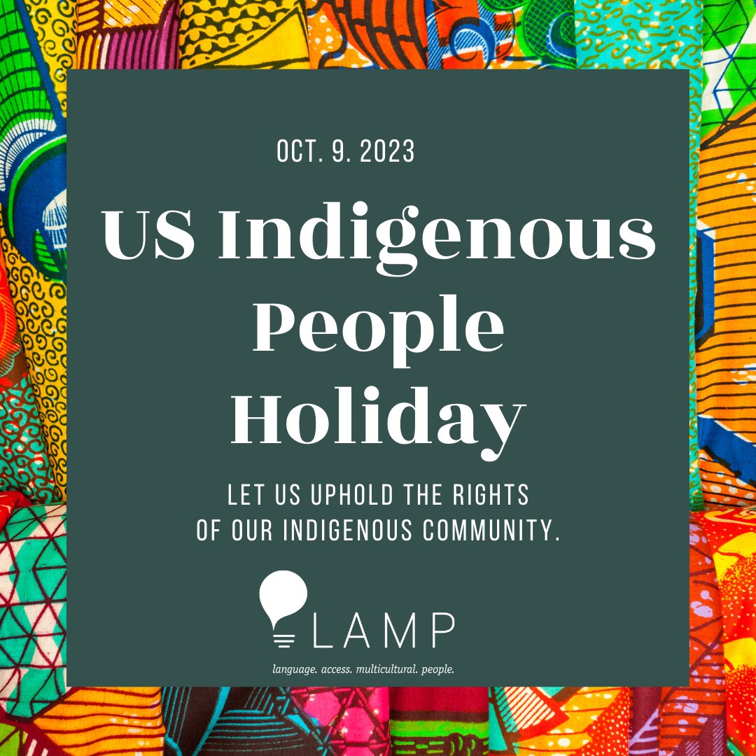 Today, we honor and celebrate the rich cultural heritage of Indigenous peoples. Let's remember the importance of language access in preserving and promoting the languages and traditions of Indigenous communities. #IndigenousPeoplesDay #LanguageAccess