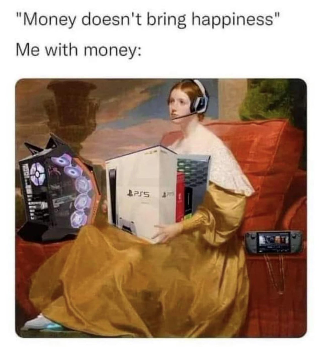 AFKidsGaming's tweet photo. Not shown, the stack of games you never play - #AMDRedTeam #affiliate #onlinefps #computergames #VideoGames #pcgaming #Stream #supportsmallstreamers #twitch #meme #GamingMeme https://t.co/fabBuaNawZ