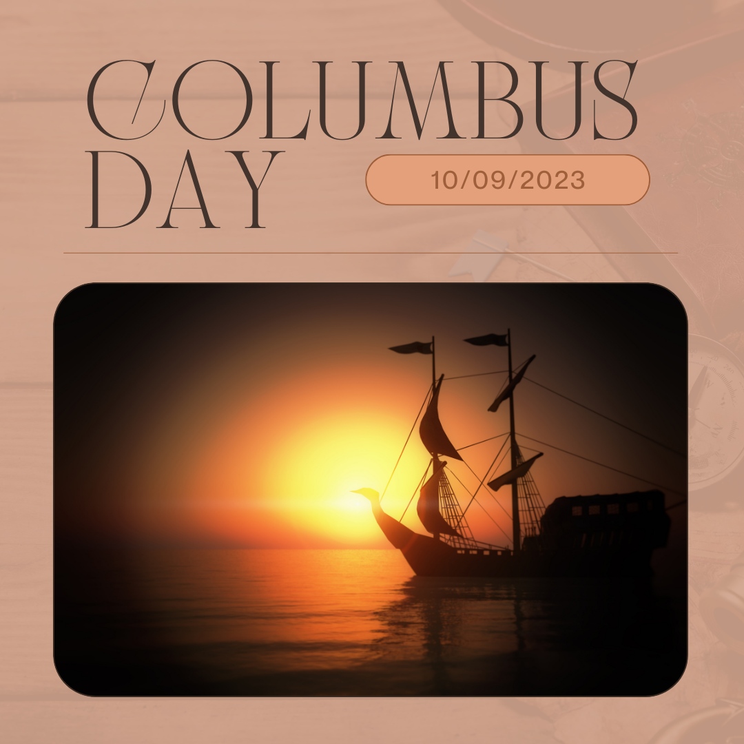 Today is also #ColumbusDay. It was established to remember when #NorthAmerica was discovered by explorer #ChristopherColumbus. Note: It's a #BankHoliday; federal banks, businesses, & USPS are closed today. However, we're still open!  #explore #october2023 #october #banksareclosed