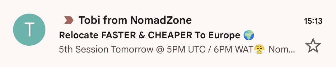 thenomadzone's tweet photo. It's less than 30 hrs. Have you opened your email? 👀

You can still register for the upcoming session here: https://t.co/TaAwZ56cw1

#NomadZone #visa #remoteworkers https://t.co/vBWvYQui1e