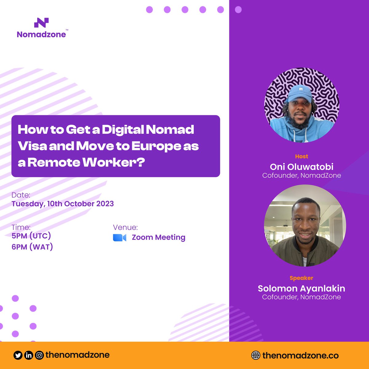 It's less than 30 hrs. Have you opened your email? 👀

You can still register for the upcoming session here: lu.ma/fmwqkrwm

#NomadZone #visa #remoteworkers