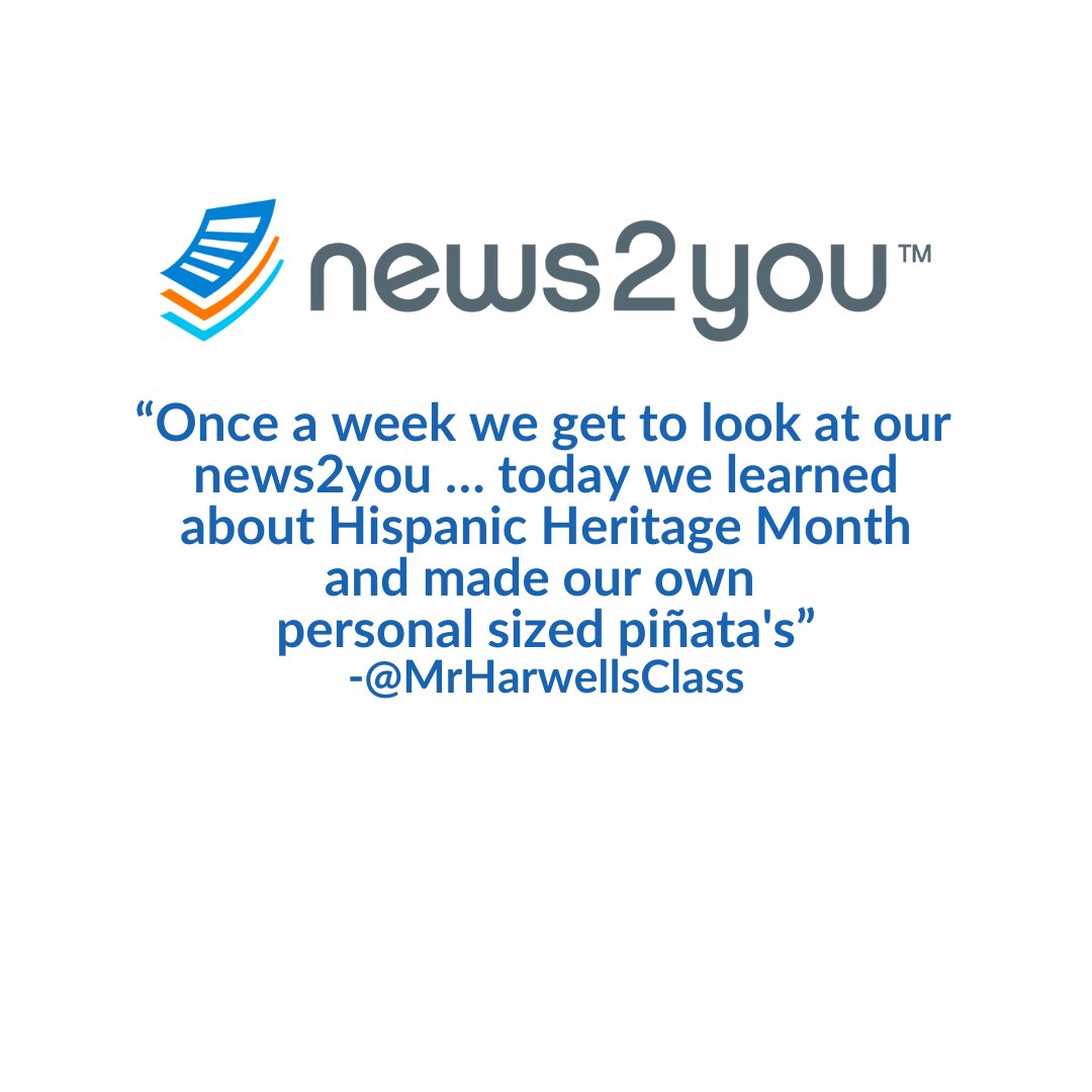 Our Social Squad Member Joey’s class learned more about Hispanic Heritage Month with #news2you! Log in today to learn more about holidays and to complete activities with your students. #n2ysocialsquad