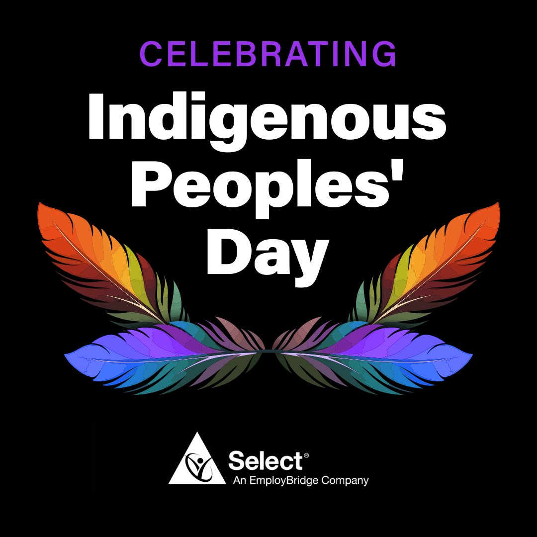 SelectStaffing's tweet photo. Happy Indigenous Peoples' Day! 🌱 #IndigenousPride https://t.co/ABJ9j7j08M