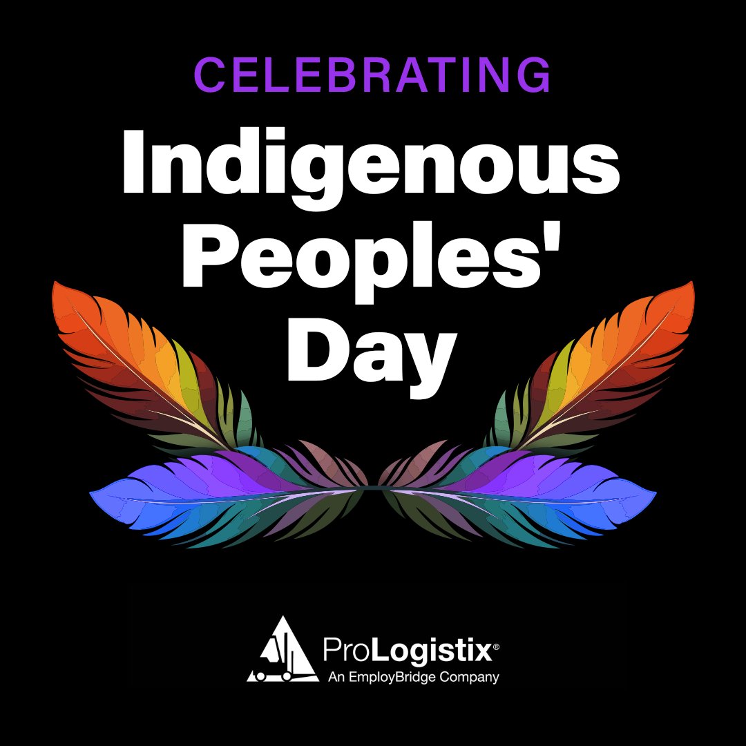 ProLogistix's tweet photo. Happy Indigenous Peoples' Day! 🌱 #IndigenousPride https://t.co/eTsaRUzQ3X