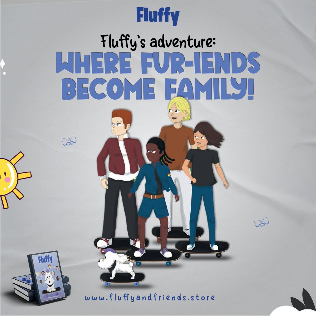 Come along for the tongue-flapping, tail-wagging pleasure as we go on fluffy adventures that will make your heart melt more quickly than an ice cream on a hot day.
amzn.com/1662454406/

#Fluffy #ThomasStevens #FluffyAndFriends #inclusivity #friendships #author #books #booktwt