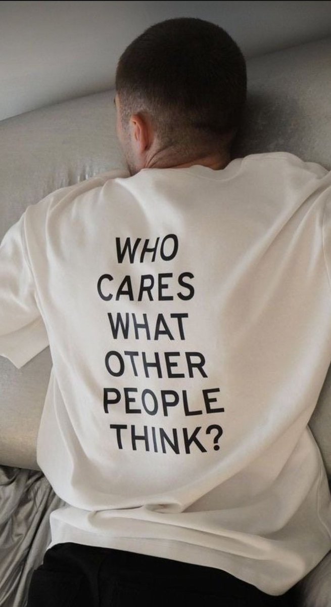 xmosestee's tweet photo. Who Cares What Other People Think https://t.co/1JVWcPNo8J