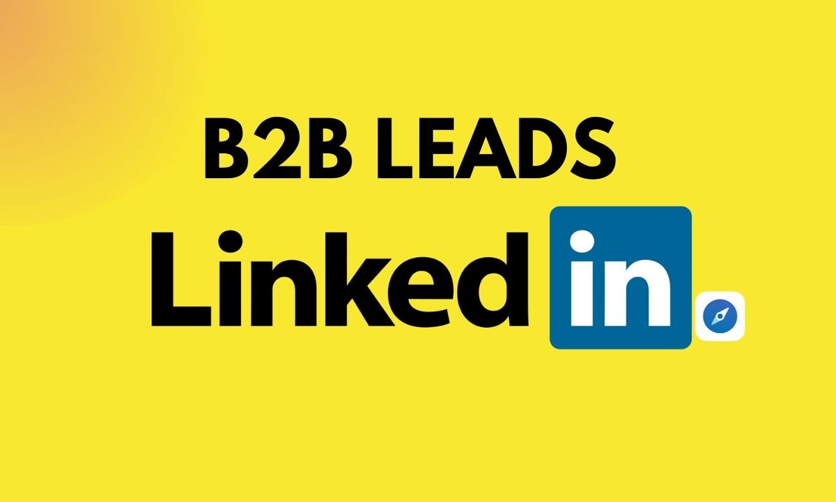 B2B leads, 

1. Revenue Generation: 

2. Targeted Audience: 

3. Cost-Efficiency: 

4. Relationship Building: 

Do a free consultancy : lnkd.in/g8d96XSg

Hire me on Fiverr : lnkd.in/gyyACrGk

#b2bLeadGeneration #LeadGeneration #BusinessLeads #VerifyEmail #B2bLeads