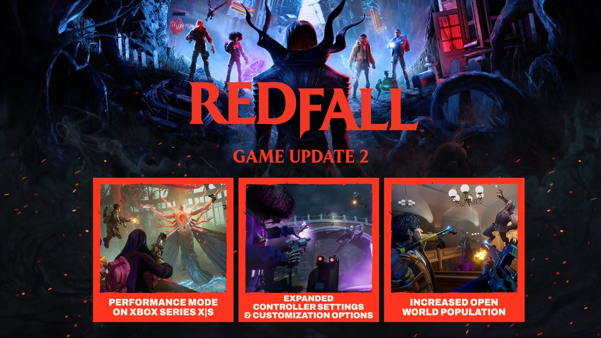 Game Update 2 for @playredfall is available now and it brings Performance Mode to the Xbox Series X|S, improved PC performance, new controller settings, more open world encounters, and more! Release Notes: beth.games/46o9g6Y