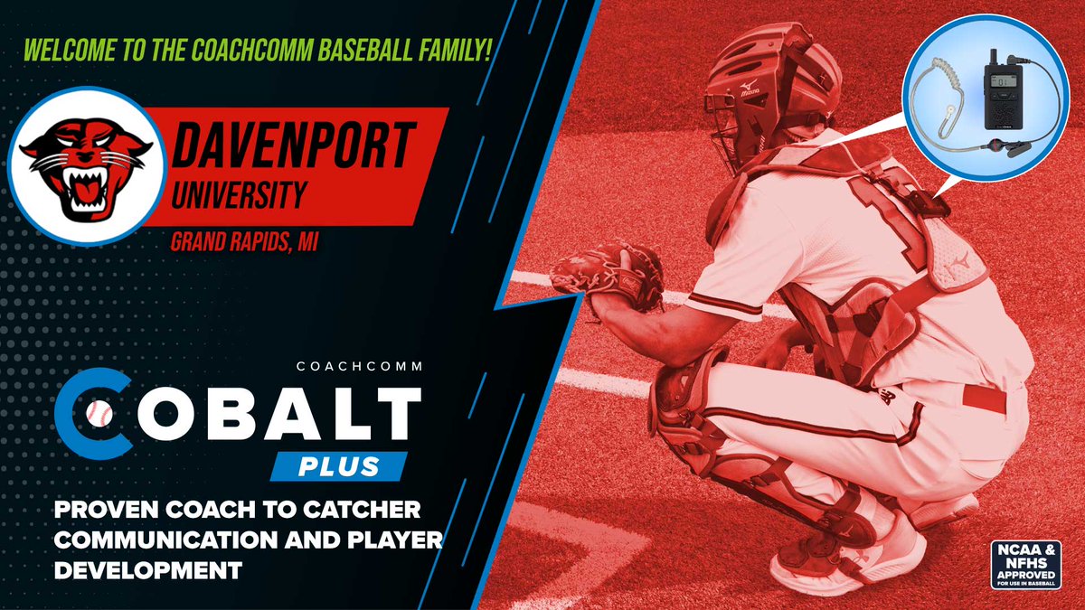 We're excited to have @KTidey42 and @DU_BSBALL join our #CoachtoCatcher family!

Thank you for letting us be a part of your team! #GoPanthers #DUingWork #DUWORK

@DUAthletics #NextLevelBaseball #CobaltPLUS