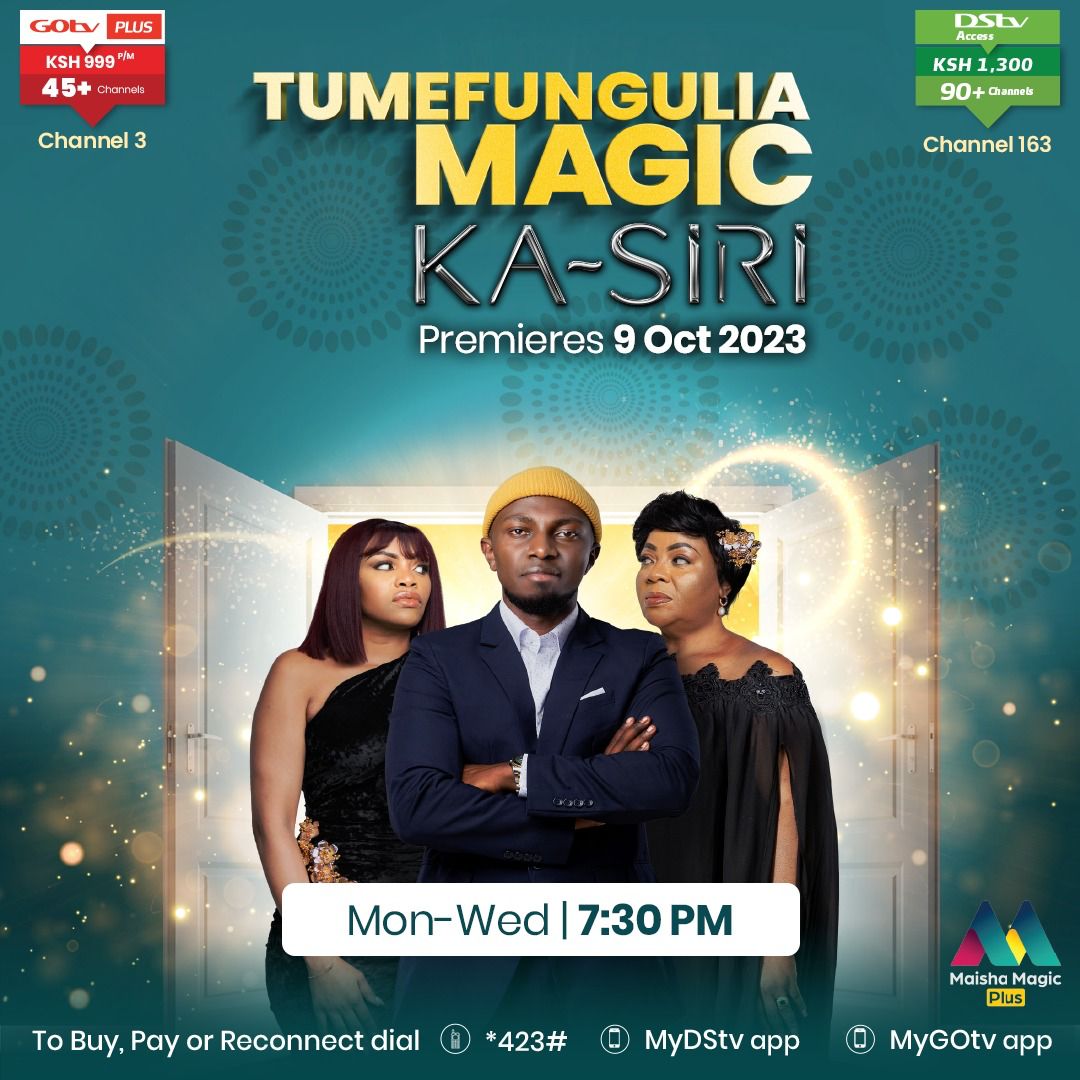 All the 100 Episodes of Ka Siri will air every Monday to Wednesday at 19:30 EAT from Monday 9 October 2023
#KaSiri