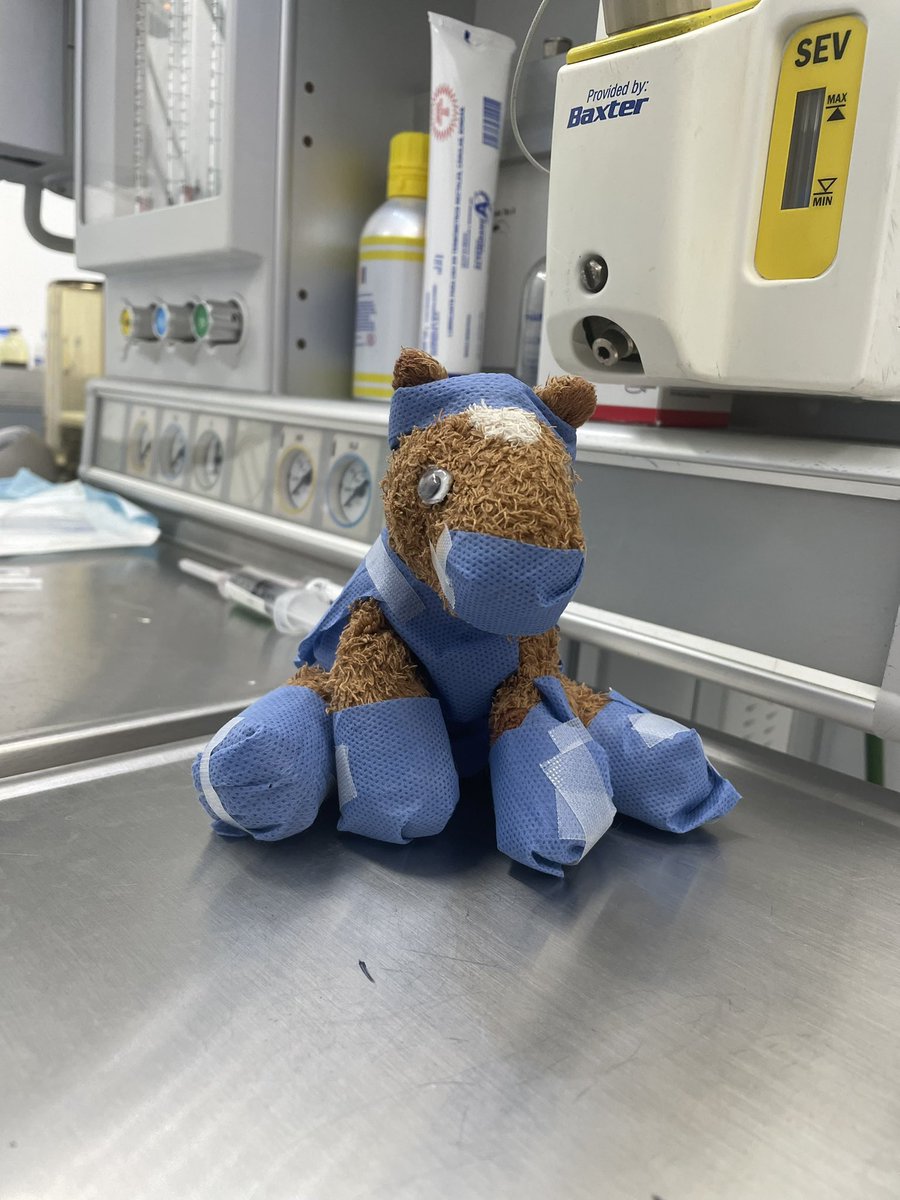 SI MI PACIENTE PEDIÁTRICO ENTRA CON MUÑECO,EL MUÑECO TAMBIÉN LO VESTIMOS