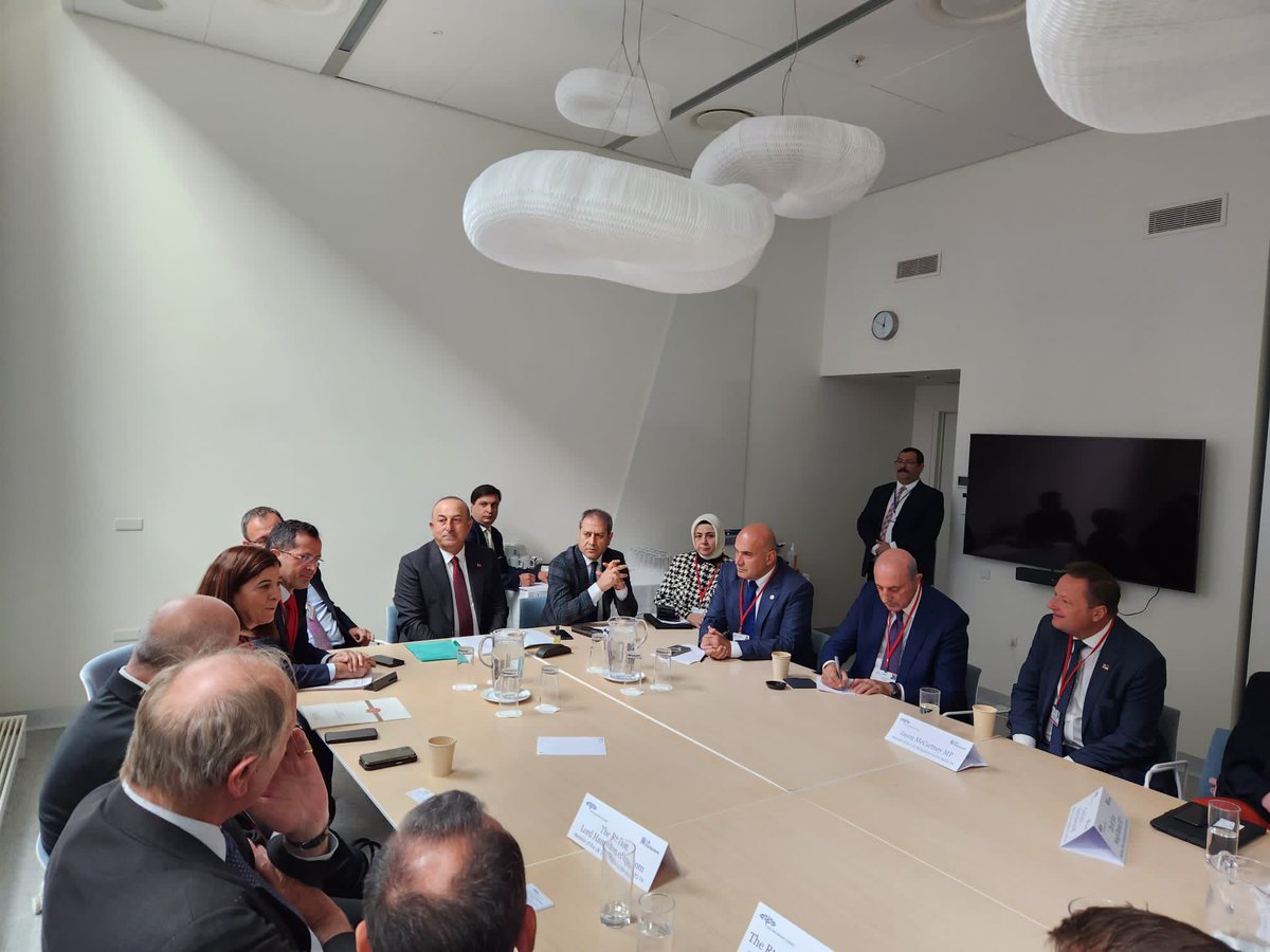 MevlutCavusoglu's tweet photo. #Kopenhag'da düzenlenen #NATO PA 69. Genel Kurulu'nda Almanya, Birleşik Krallık, Ukrayna, İtalya, Gürcistan, Estonya, Arnavutluk, Kosova ve Cezayir delegasyonlarıyla görüşmeler yapıldı.

In the 69th General Assembly of NATO PA held in #Copenhagen, meetings were held with delegations from Germany, the United Kingdom, Ukraine, Italy, Georgia, Estonia, Albania, Kosovo, and Algeria.