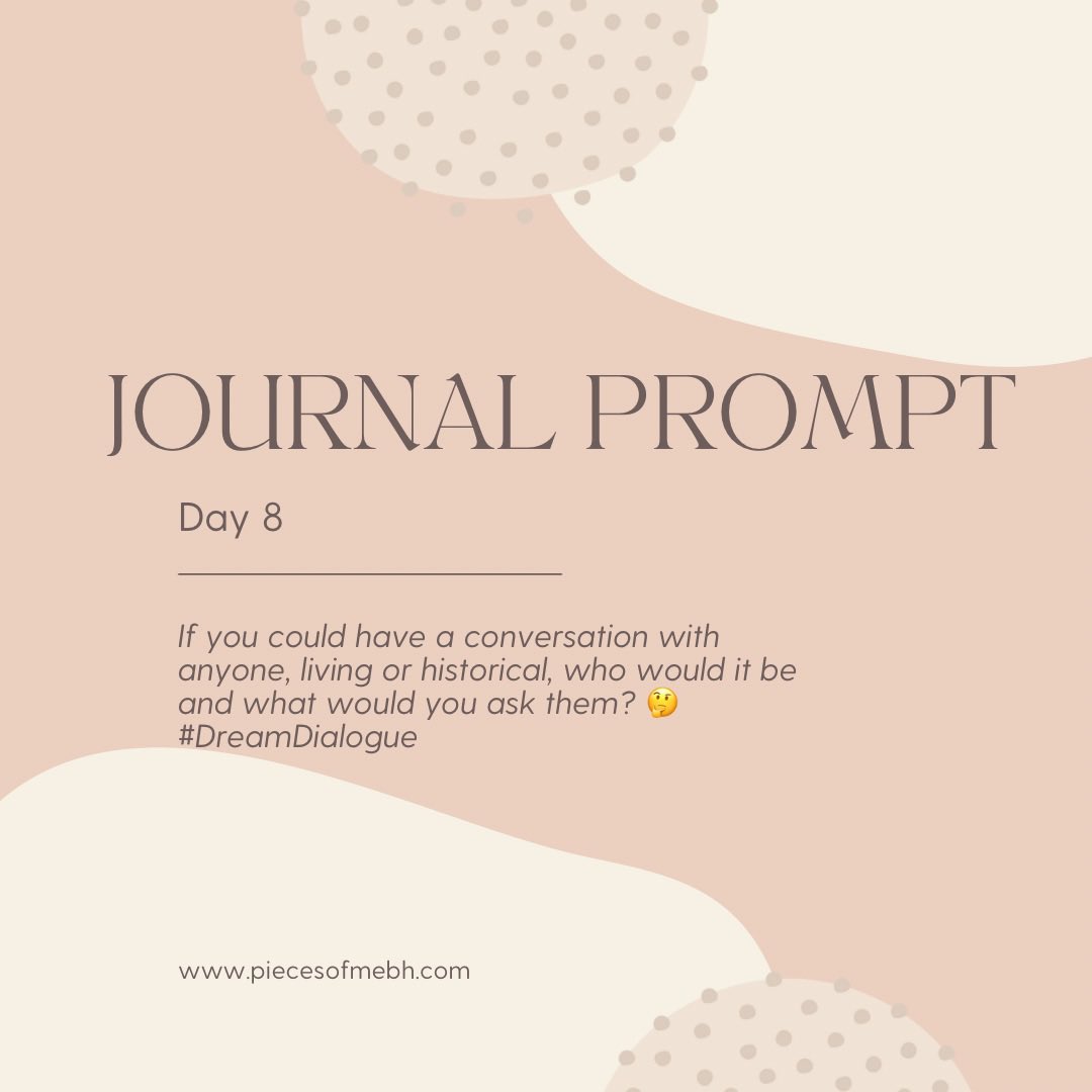 Journal Prompt Day 8 📓  ✍🏾 
There are so many conversations that I’d want to have with my ancestors about where we come from, how they took care of their families with the fruits of the land, etc. I would love a sit down with James Baldwin. Who would you want to converse with?