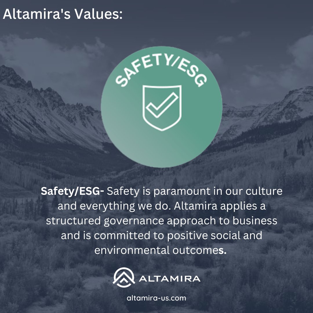 altamira_us's tweet photo. his weeks #ValuesHighlight is Safety!

To learn more about how our safety approaches promote positive business outcomes, visit https://t.co/WIxPtJHGDf. #Safety #Values #Altamira https://t.co/QTrmgZ5uS7