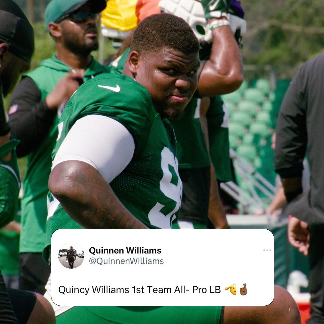 nyjets's tweet photo. the face we make watching @quincywilliams_ play football rn https://t.co/V0jU8Uvk5e