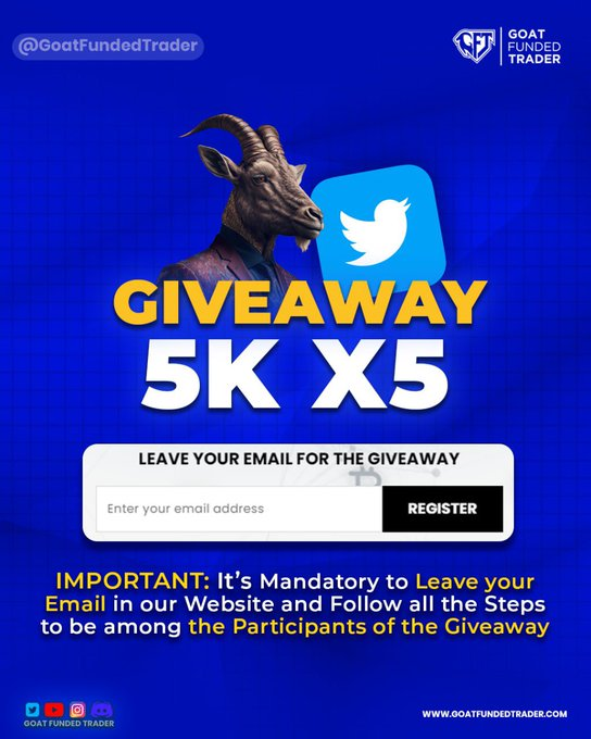 _TraderZay's tweet photo. 🔥🎁GIVEAWAY TIME🎁🔥

5 x 5K $ Challenge accounts.

Rules :💡✨

1.-Follow ⬇️
 
@Zay_trades_fx 
@EdwardXLreal 
@GoatFunded 
@MARKETING4GLOBE

2.-Like ❤️

3.-Repost 🔁

4.-Tag 4 Friends/Family   

Winners in 5 Days 🫡🎯 

#forextrading https://t.co/YDH44VrDpz