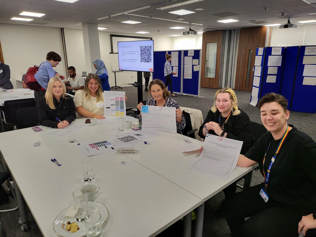 nelftqis's tweet photo. A successful day 3 of the @rcpsych Demand, Capacity & Flow #QI Collaborative, where teams from across @NELFT have been sharing and hearing new change ideas on increasing capacity and improving flow within their teams. #DCFQI https://t.co/f1MzFTvhbW