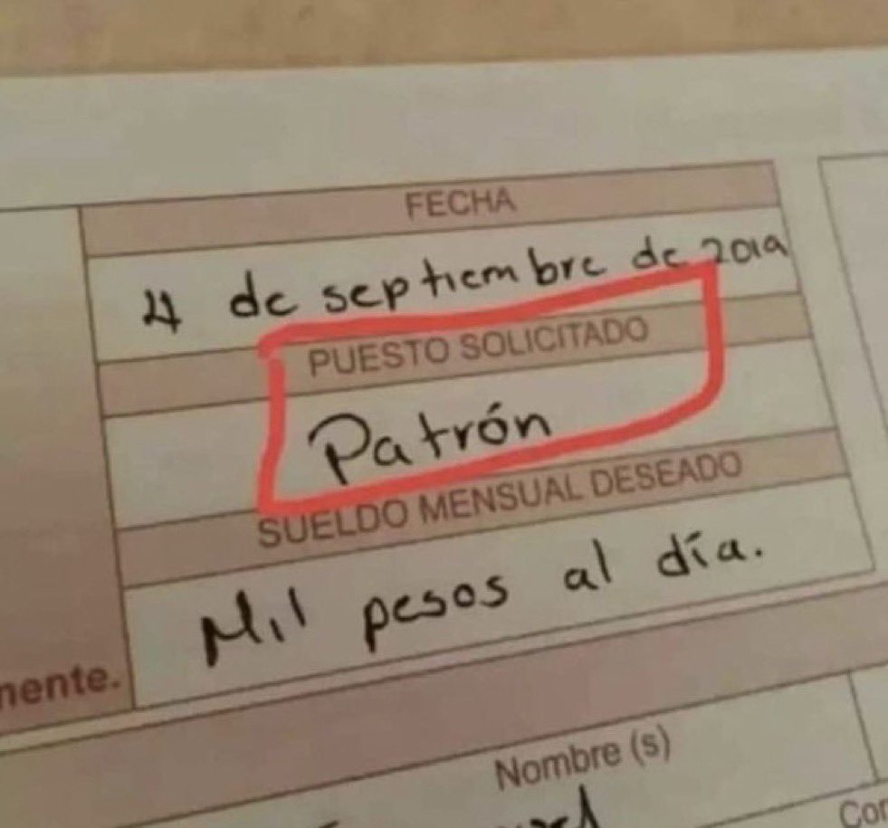 Ya dejé mi humilde solicitud.