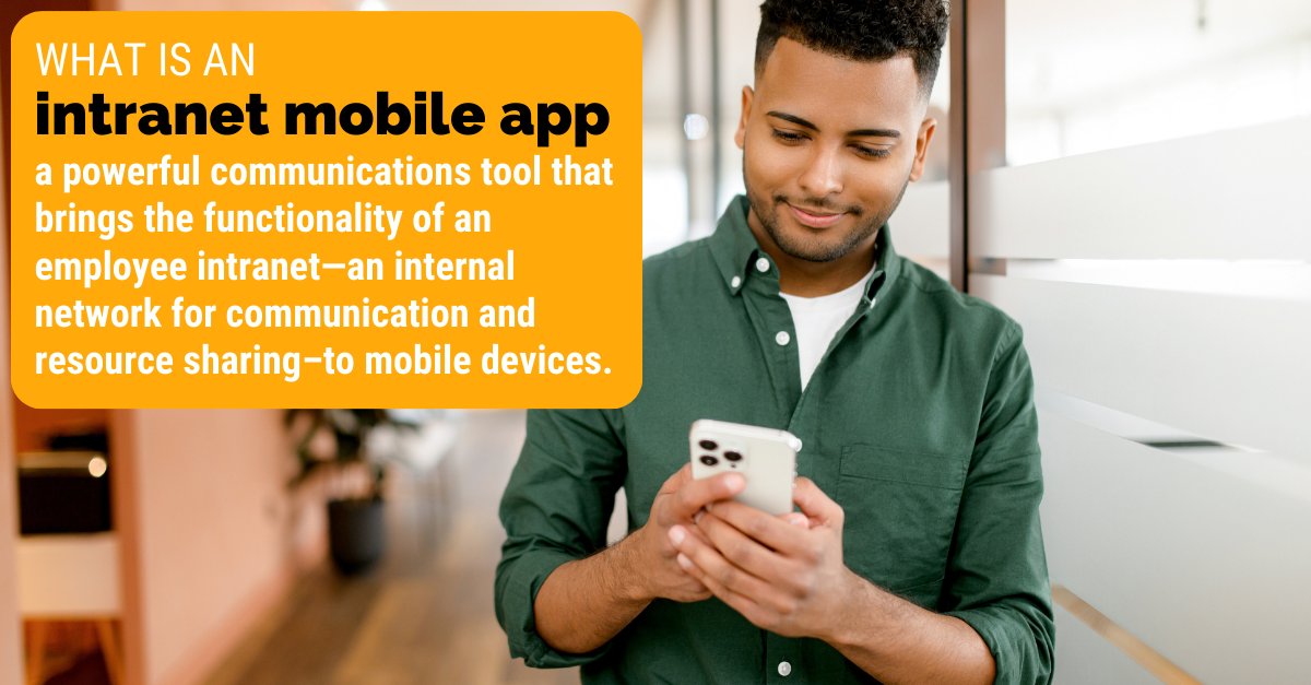 The intranet of the future is mobile-first 📱 

Learn how to get maximum engagement on our mobile intranet app: bit.ly/45mruEY

#Intranet #InternalComms #EmployeeComms #MobileCommunication