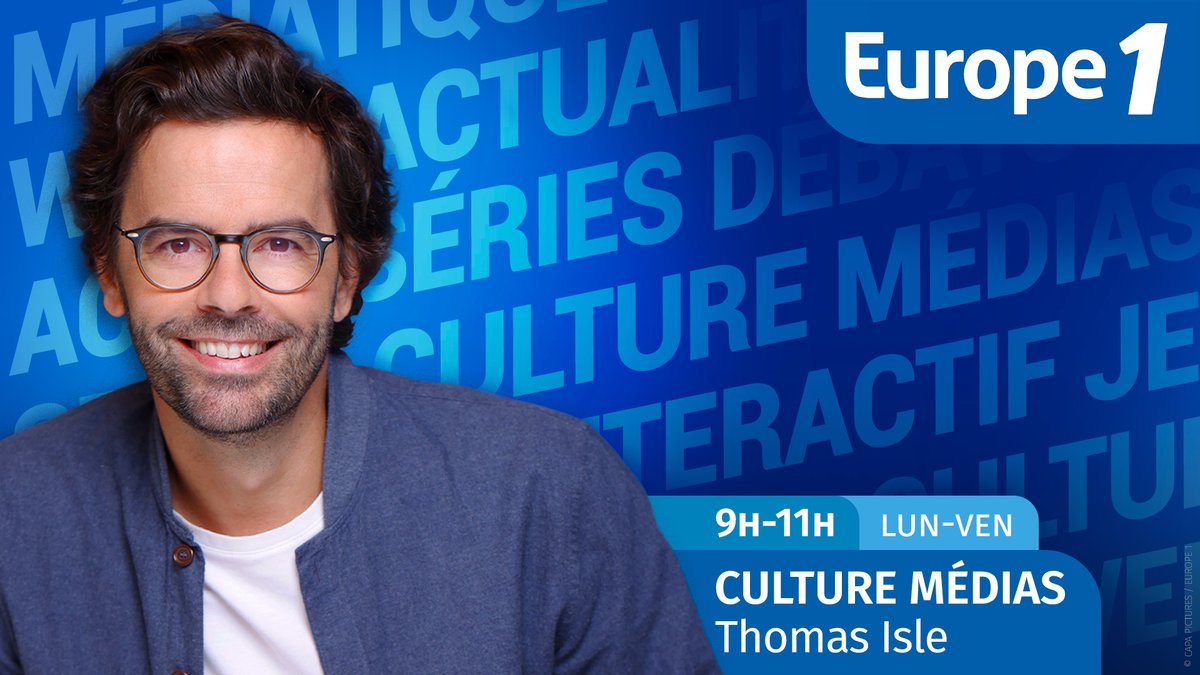 🔵[CULTURE MÉDIAS]
RDV à 9h <a href="/tomisle/">Thomas Isle</a>

➡️<a href="/Cam_Lacourt/">Camille Lacourt</a> et <a href="/sylvainventre/">sylvain  ventre</a>, pour le documentaire « Strong, aussi forts que fragiles »
➡️<a href="/Geraud_nimo/">Céline Géraud</a>, vice-championne du monde de Judo en 1986, aujourd'hui journaliste
 ➡️<a href="/JeremyFerrari/">Jeremy Ferrari</a> pour son spectacle « Anesthésie Générale »