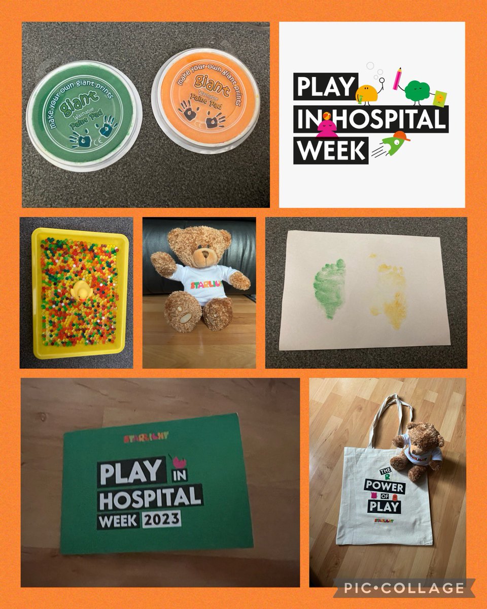 Play in the community can be  just as fun. We started the week off with sensory play- exploring water beads and capturing memories with foot printing. We also had our bubble machine out. <a href="/starlight_uk/">Starlight</a>  @CathHubbuck  #PIHW #PlayMatters