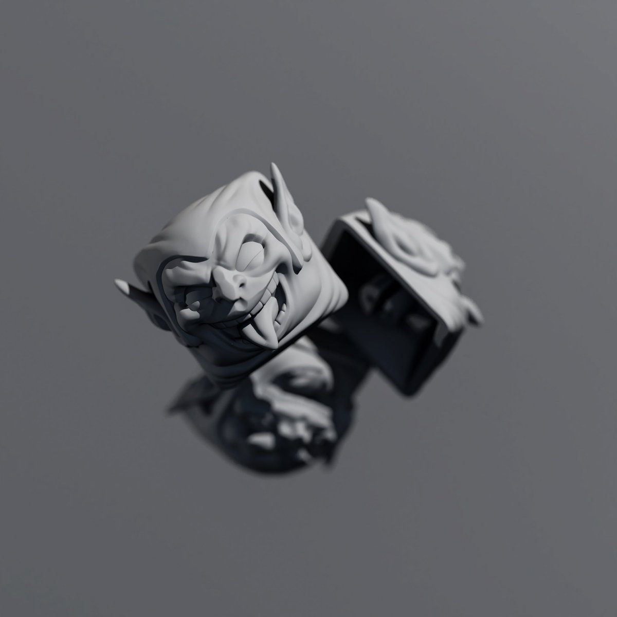 Día 09: Goblin 😈 #keycap #zbrush #3d #sculptober2023 #throg #marvel