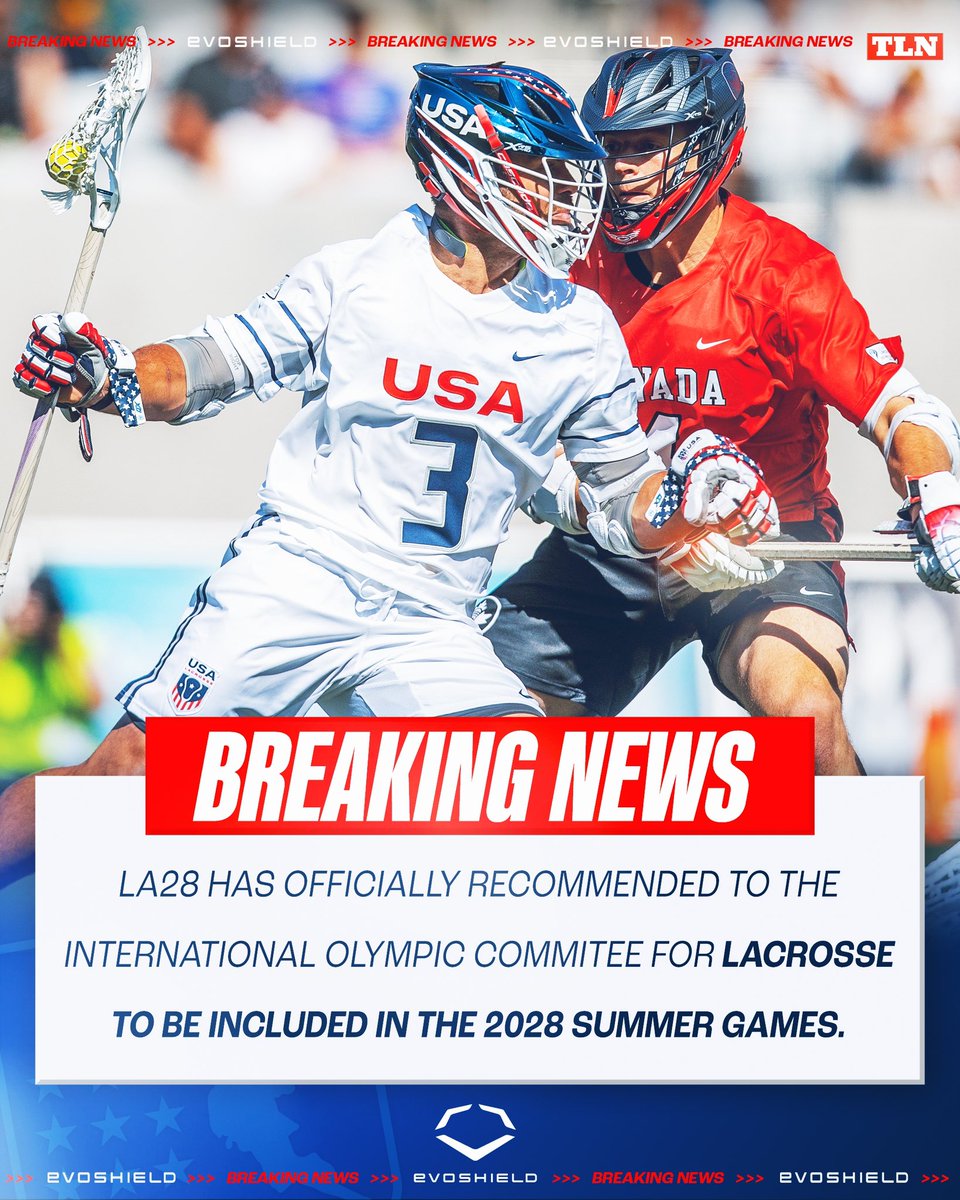 BREAKING NEWS: Lacrosse is one step closer to the <a href="/Olympics/">The Olympic Games</a> 🚨🚨🚨

<a href="/LA28/">LA28</a> has officially recommended lacrosse to be included in the 2028 Summer Games
