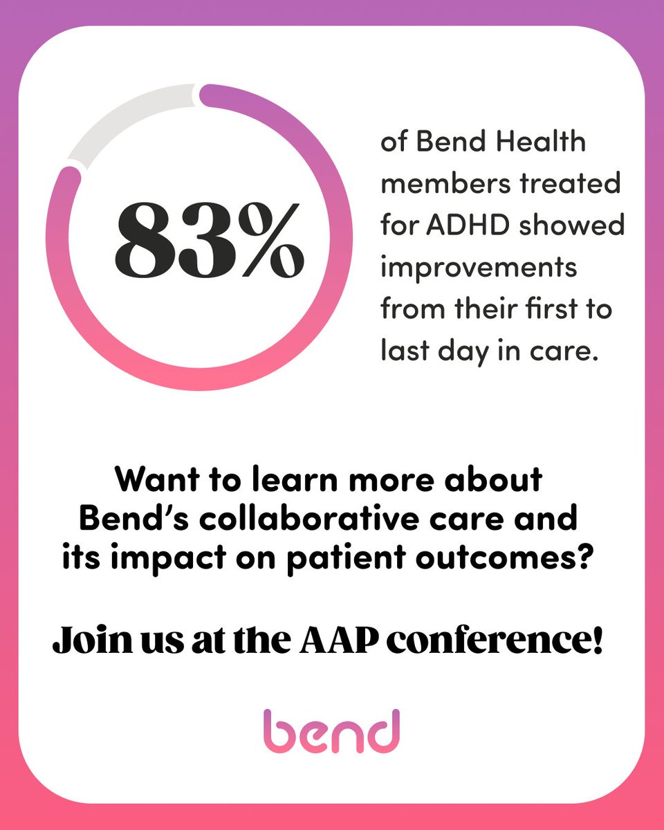 Want a deep dive into our research team’s latest case study on #ADHD symptoms and how our #collaborativecare model leads to better outcomes for children and teens? 👀

Join us at the @AAPexperience in Washington, DC. On Saturday, October 21 at 9 am EST.
#AAP2024