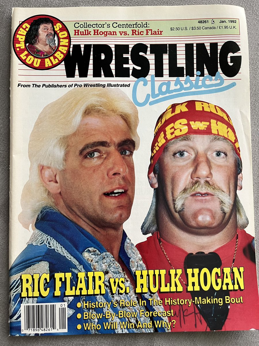 Get this classic back issue of Wrestling Classics from January 1992 and more. Website in bio. #wrestlingclassics #wrestling #wwe #aew #vintage #wcw #wwf #wrestlingmagazines #oldschoolwrestling #oldschoolwrestlingmagazines #hulkhogan #ricflair @HulkHogan @RicFlairNatrBoy @WWE