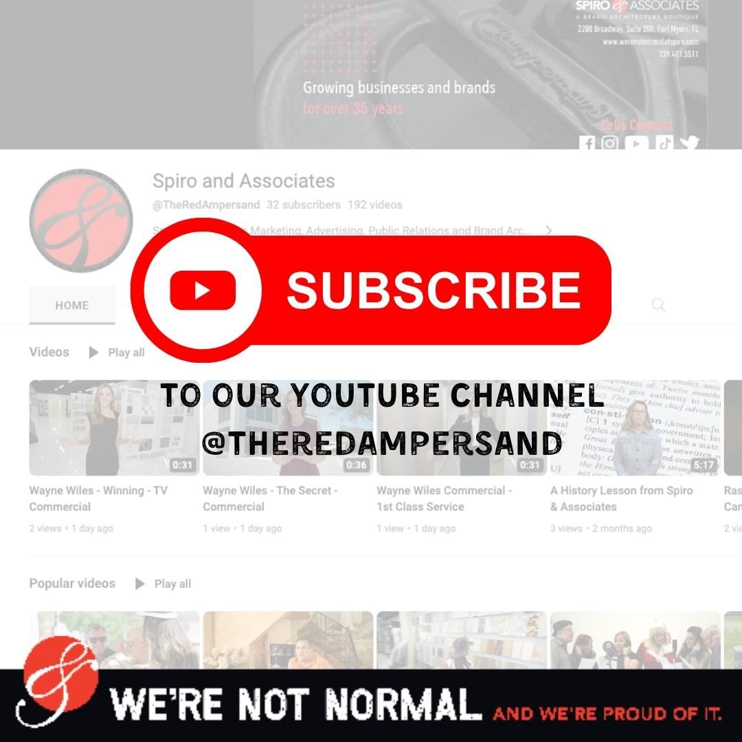 redampersand's tweet photo. Take a look at some video and film work from our team! And psst our most recent upload for our client, Wayne Wiles, has aired on broadcast news networks. Want that  reach? Let us do the heavy lifting! #swfl  #creativebranding #werenotnormal #businessgrowth #advertisingagency https://t.co/ktMMmDo4G2