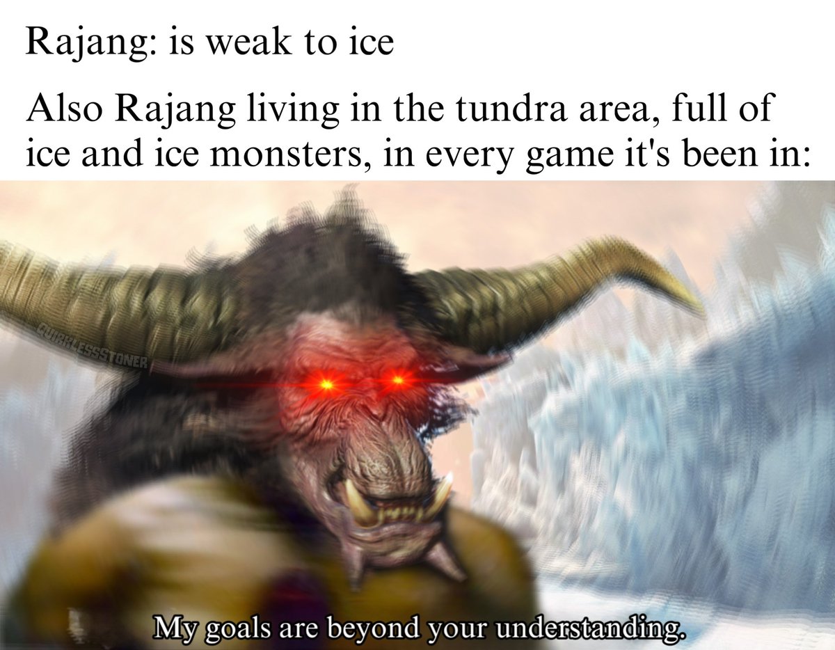 QuirklessStoner's tweet photo. Do not question Rajang’s methods https://t.co/EHRF2DIAxr