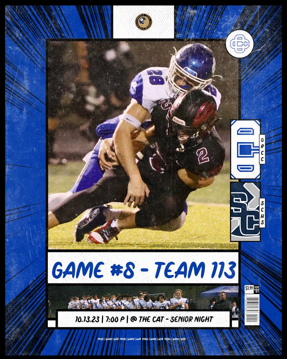 🚨Game #8 Information🚨

SENIOR NIGHT 2023
🆚: South Christian Sailors
📅: 10.13.23 
⏰: 7:00 PM  
📍: The CAT

<a href="/FOX17Blitz/">FOX 17 Blitz</a> <a href="/WOODTV/">WOOD TV8</a> <a href="/13OYSL/">13 On Your Sidelines</a> <a href="/TheD_Zone/">The D Zone</a> <a href="/MichFBFrenzy/">Michigan Prep Frenzy</a>