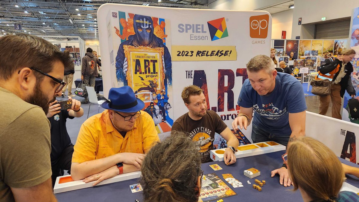 That's a wrap for Spiel Essen!! 🎬

Thank you to everyone who stopped by to demo The A.R.T. Project and The Perfect Wave!

What game are you most excited about after the show?? I need to make my shopping list 📝

#Essen #Spiel23 #EssenSpiel