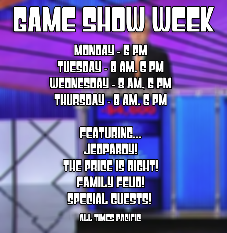 Come on down! It's the Go Off Kings' Game Show Week!