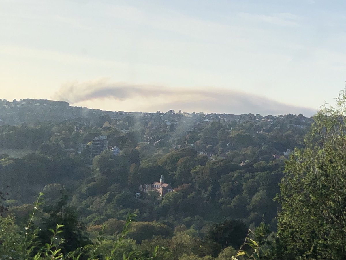 This is the burning of grouse moors just outside  Sheffield today. The city smells of smoke …it’s lunacy.