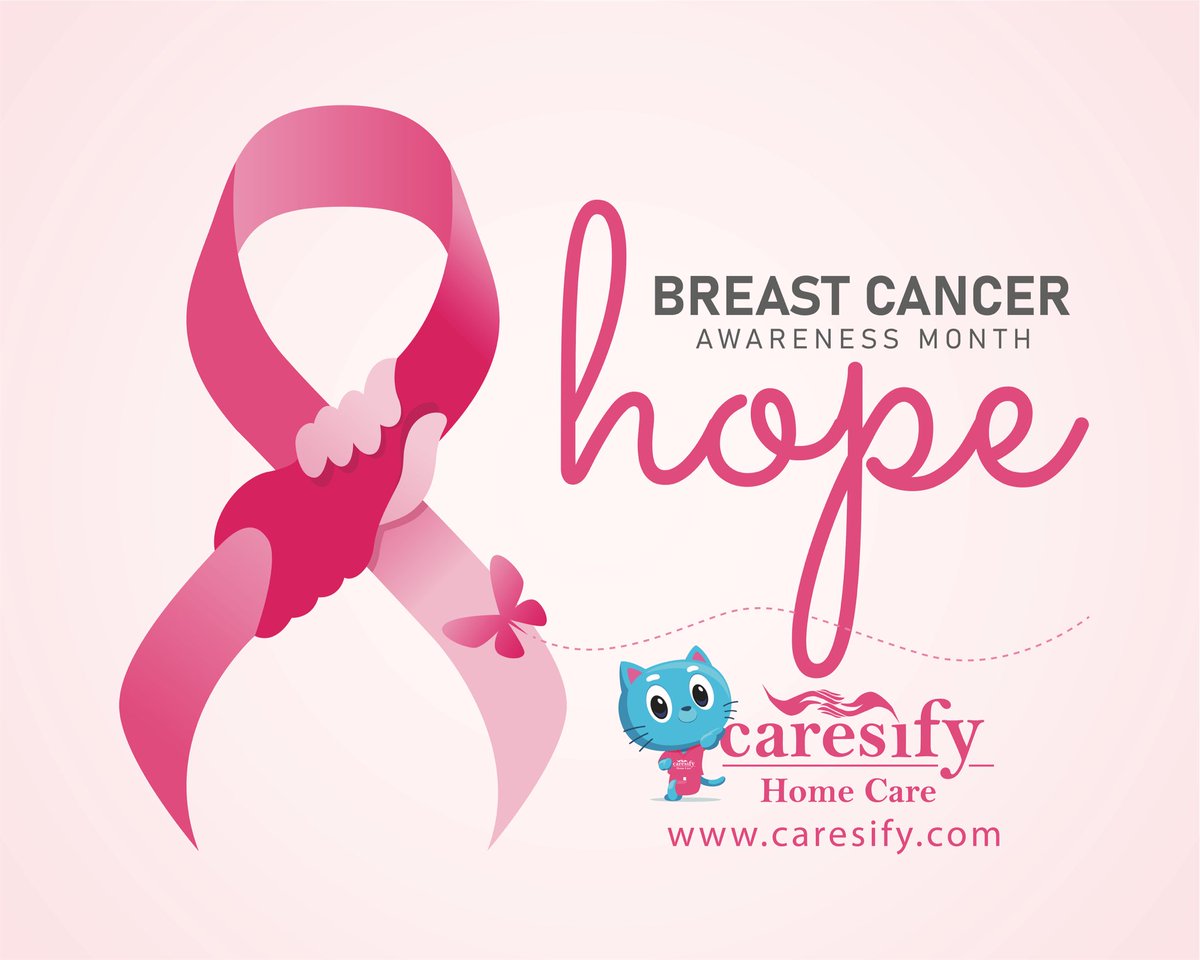 Caresify's tweet photo. 🎀 Breast Cancer Awareness Month 🎀
October is here, and with it comes a powerful reminder of the strength and resilience of so many in our community.
 
This month, we at Caresify Home Care stand in full support of #BreastCancerAwarenessMonth. 💖
 
Breast cancer has touched many of our lives in different ways, and early detection can make all the difference. We can't stress enough how vital it is to stay proactive about your health. According to the National Breast Cancer Foundation, 1 in 8 women in the U.S. will be diagnosed with breast cancer within their lifetime. It’s not just women, nearly 3,000 men are estimated to be diagnosed with breast cancer just this year. We strongly encourage everyone to:
 
🌸 Schedule their annual mammogram
🌸 Conduct regular self-exams
 
These simple yet crucial steps have the potential to save lives.
 
📷 SHOW YOUR SUPPORT 📷 Join us in raising awareness! Wear pink, whether it's a ribbon, a shirt, or even just a hint of pink in your outfit.
 
Snap a photo and send it to us (hello@caresify.com) along with a message of hope. Your stories, your strength, and your solidarity will inspire many! Every picture, every message, and every gesture count in the fight against breast cancer. Let's come together, share, support, and hope. 🌸💪
 
#CaresifyCares #ThinkPink #BreastCancerAwareness #EarlyDetectionSavesLives