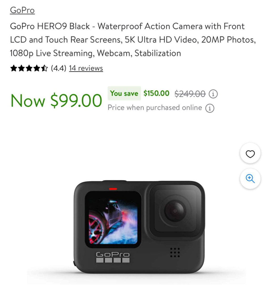 GoPro HERO9 Black - Waterproof Action Camera with Front LCD and Touch Rear  Screens, 5K Ultra HD Video, 20MP Photos, 1080p Live Streaming, Webcam