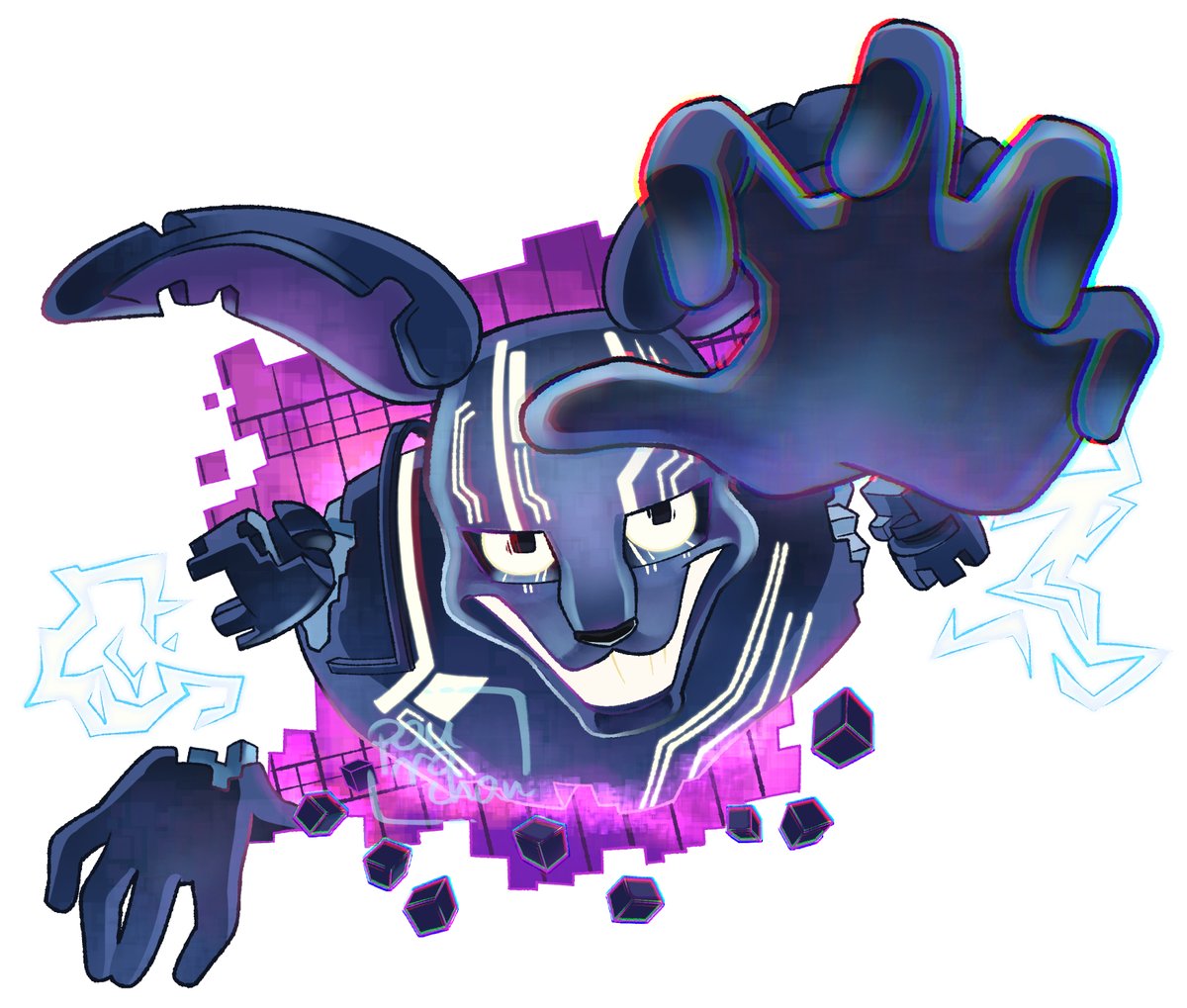 This one took me a while to depict just as I imagined. Overall I'm happy with how it looks after the effort I put :D

#FNAFRuin #fnafsecuritybreachruin #glitchtrapruin #fnafglitchtrap