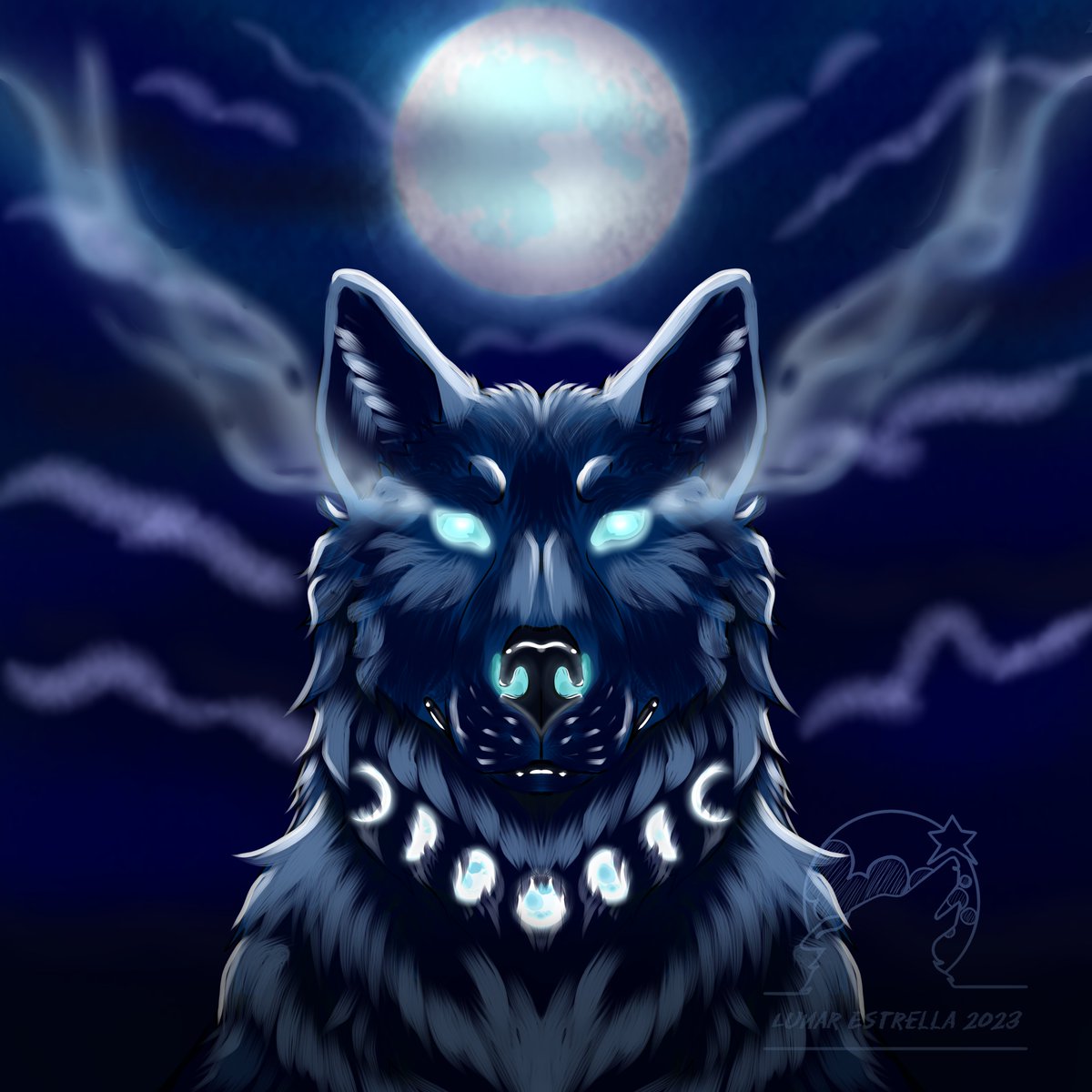 LunarHowls's tweet photo. Tossing out some concept art. 

#wolf #fullmoon #Lunarcycle #smallartist #noai https://t.co/tyK1qoBcbI